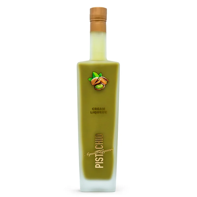 Pistachio cream liqueur bottle